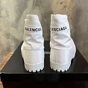 Balenciaga Alaska Low Boot in White Nylon - 5