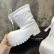 Balenciaga Alaska Low Boot in White Nylon - 4