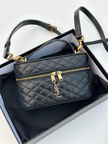 YSL Gaby Mini Vanity Bag Black 18x11x6.5cm