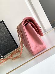 Chanel Flap Bag Pink Gold Lambskin 25cm - 4