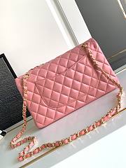 Chanel Flap Bag Pink Gold Lambskin 25cm - 3