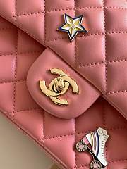 Chanel Flap Bag Pink Gold Lambskin 25cm - 2