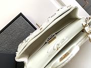 Chanel Flap Bag White Gold 25cm - 5