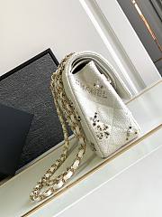 Chanel Flap Bag White Gold 25cm - 3