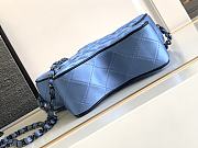 Chanel Star Handbag Satin & Black-tone metal Blue 22.5x22.5x6cm - 6