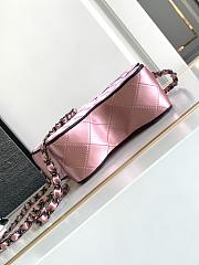 Chanel Star Handbag Satin & Black-tone metal Pink 22.5x22.5x6cm - 4