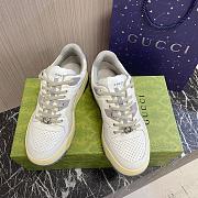 Gucci White Grey Yellow Sneaker - 5