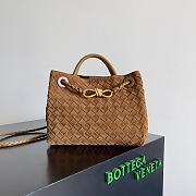 Bottega Veneta Andiamo Suede Brown 25x22x10.5cm - 1