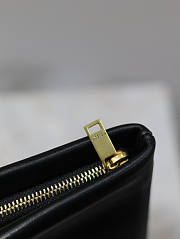 YSL Calypso Small Pouch In Lambskin Black 26x14x7cm - 6