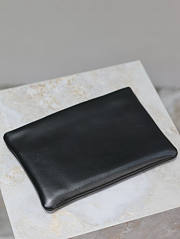 YSL Calypso Small Pouch In Lambskin Black 26x14x7cm - 5