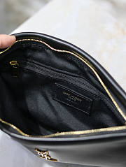 YSL Calypso Small Pouch In Lambskin Black 26x14x7cm - 3