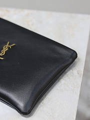 YSL Calypso Small Pouch In Lambskin Black 26x14x7cm - 2