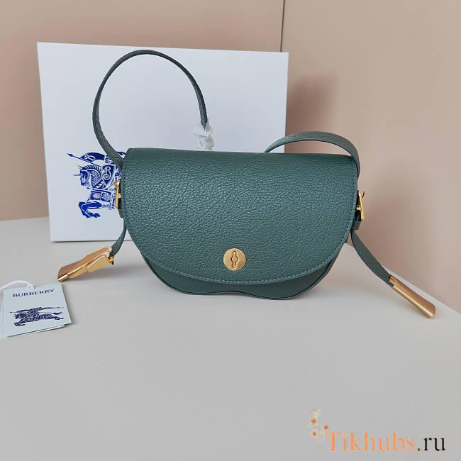 Burberry Chess Satchel Green 25 x 6.5 x 17.5 cm - 1