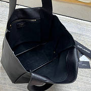 YSL Bea In Grained Leather Black 50x28x18cm - 5