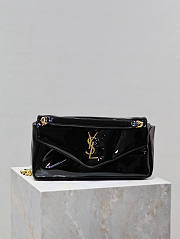 YSL Calypso Black Patent Leather 26x14x7cm - 1