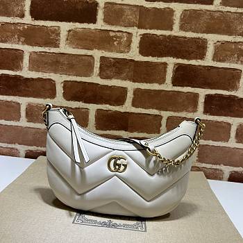 Gucci Marmont Small Shoulder Bag White 26x17x4cm