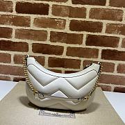 Gucci Marmont Small Shoulder Bag White 26x17x4cm - 4