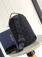 Dior Mini Rider Sling Bag Black CD Diamond Canvas 21 x 32 x 10 cm - 2