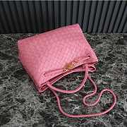 Bottega Veneta Medium Andiamo Pink 32x25x11cm - 3