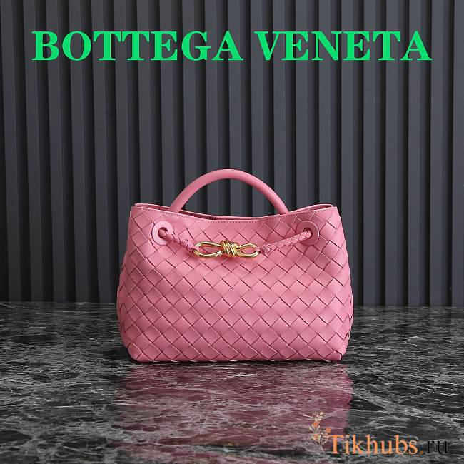 Bottega Veneta Small Andiamo Pink 25x22x10.5cm - 1