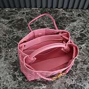 Bottega Veneta Small Andiamo Pink 25x22x10.5cm - 6