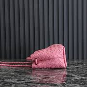 Bottega Veneta Small Andiamo Pink 25x22x10.5cm - 5