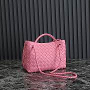 Bottega Veneta Small Andiamo Pink 25x22x10.5cm - 4