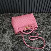 Bottega Veneta Small Andiamo Pink 25x22x10.5cm - 3