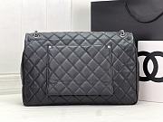 Chanel Large Flap Bag Black Caviar Silver 38x27x12cm - 5