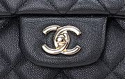 Chanel Large Flap Bag Black Caviar Gold 38x27x12cm - 4