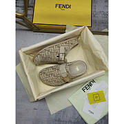 Fendi Feel Chenille Flats Pigeon Grey - 5