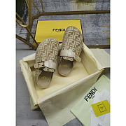 Fendi Feel Chenille Flats Pigeon Grey - 3