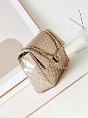 Chanel Large Flap Bag Gold Lambskin Gold Hardware 38x27x12cm - 5