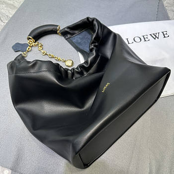 Loewe Small Squeeze Bag In Nappa Lambskin Black 29x24x10.5cm