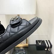 Chanel Black Gold Slipper - 5