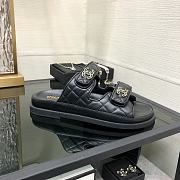 Chanel Black Gold Slipper - 3