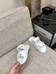 Chanel White Gold Slipper - 3