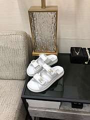 Chanel White Gold Slipper - 2