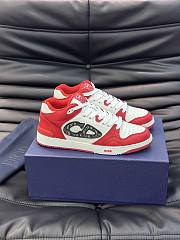 Dior B57 Mid-Top Sneaker Calfskin Red - 1