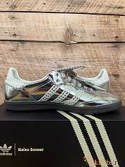 Adidas x Wales Bonner Samba Silver Metallic Sneaker - 3