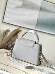 Louis Vuitton LV Capucines BB Ice Grey 27x18x9cm - 3