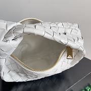 Bottega Veneta Mini Jodie White vernis 23x28x8cm - 4