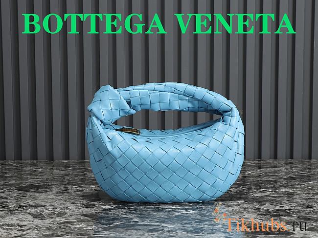 Bottega Veneta Mini Jodie Blue Gold 23x28x8cm - 1