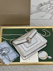 Bvlgari Serpenti Forever Crossbody Bag Silver 20x14x4.5cm - 5