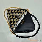 Prada Symbole leather Beige/Black 26x16x13cm - 5