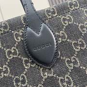 Gucci Ophidia GG Large Tote Bag Black and Grey 41x30x18cm - 6