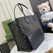 Gucci Ophidia GG Large Tote Bag Black and Grey 41x30x18cm - 2