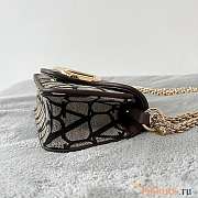 Valentino Small Loco Toile Iconographe Black Shoulder Bag 20x11x5cm - 6