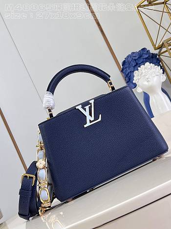 Louis Vuitton LV Capucines BB French Blue 27x18x9cm