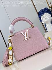 Louis Vuitton LV Mini Capucines Jasmine Pink 21x14x8cm - 1